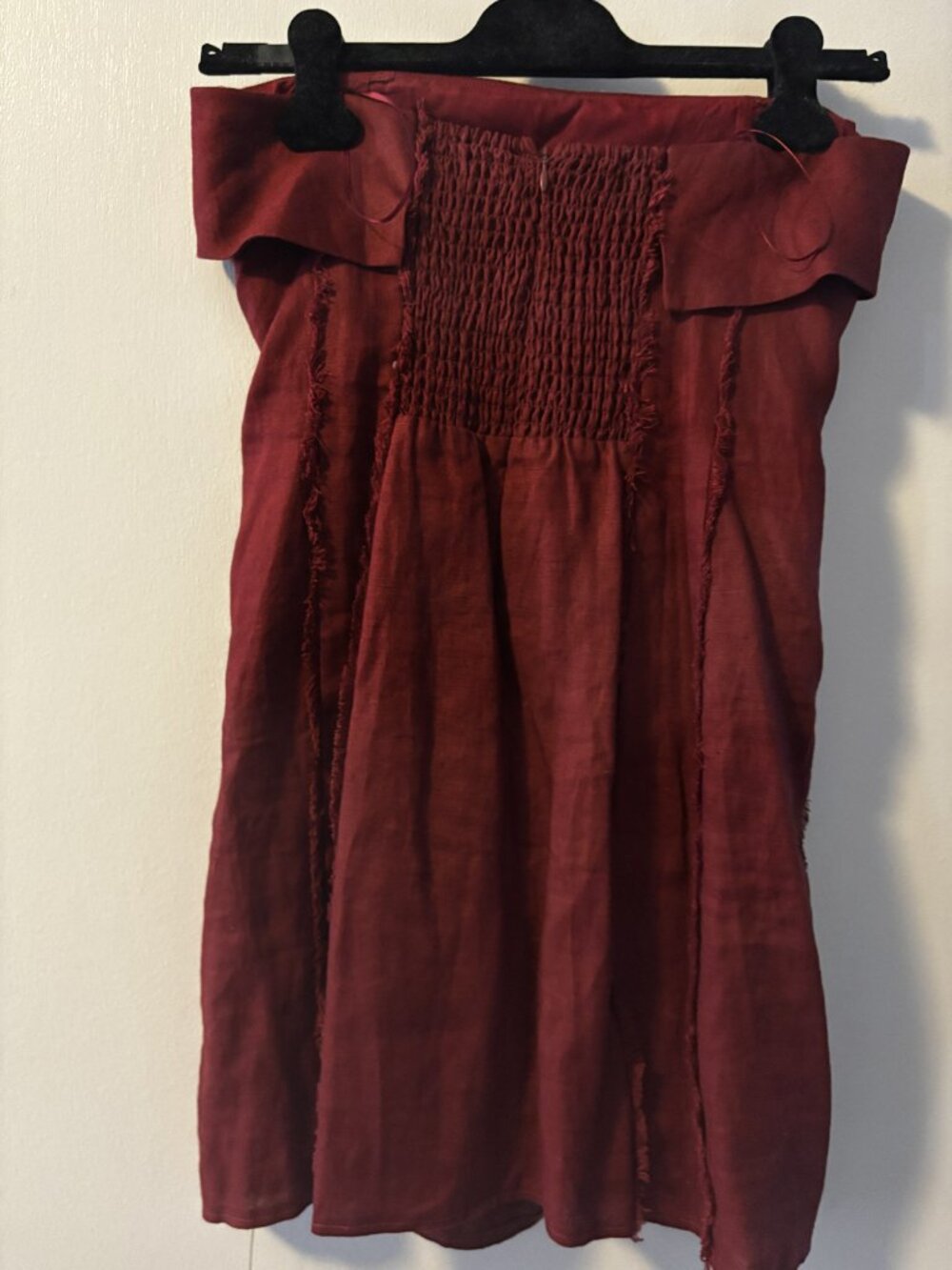 Reformation Zara Linen Dress in Chianti Size 4 - Picture 6 of 7